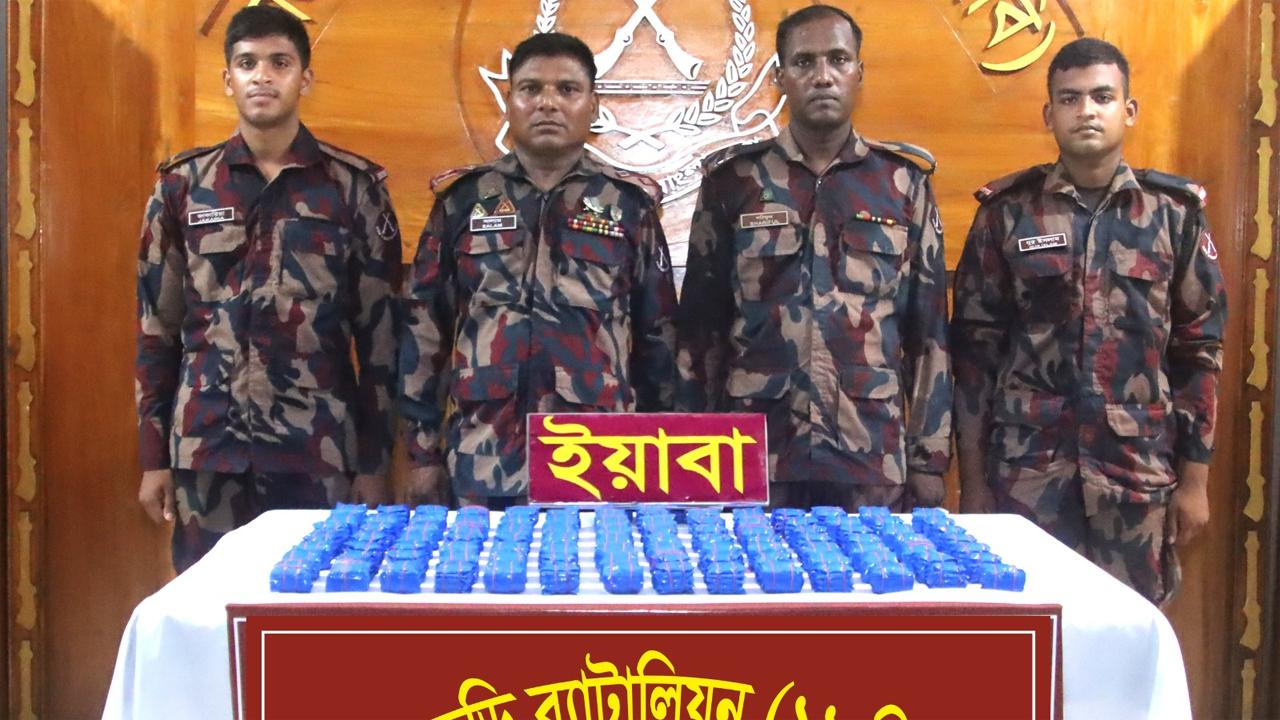 নাইক্ষ্যংছড়ি সীমান্তে বিজিবির অভিযানে ১ লাখ ৭৯০ পিস ইয়াবা জব্দ, মূল্য প্রায় ৩ কোটি টাকা